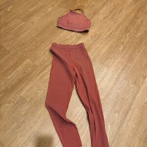 Urban Outfitters Red and White Polka Dot Top and bottom set